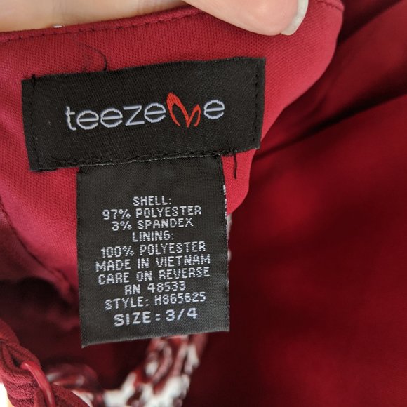 Red Halter Dress - Picture 3 of 4